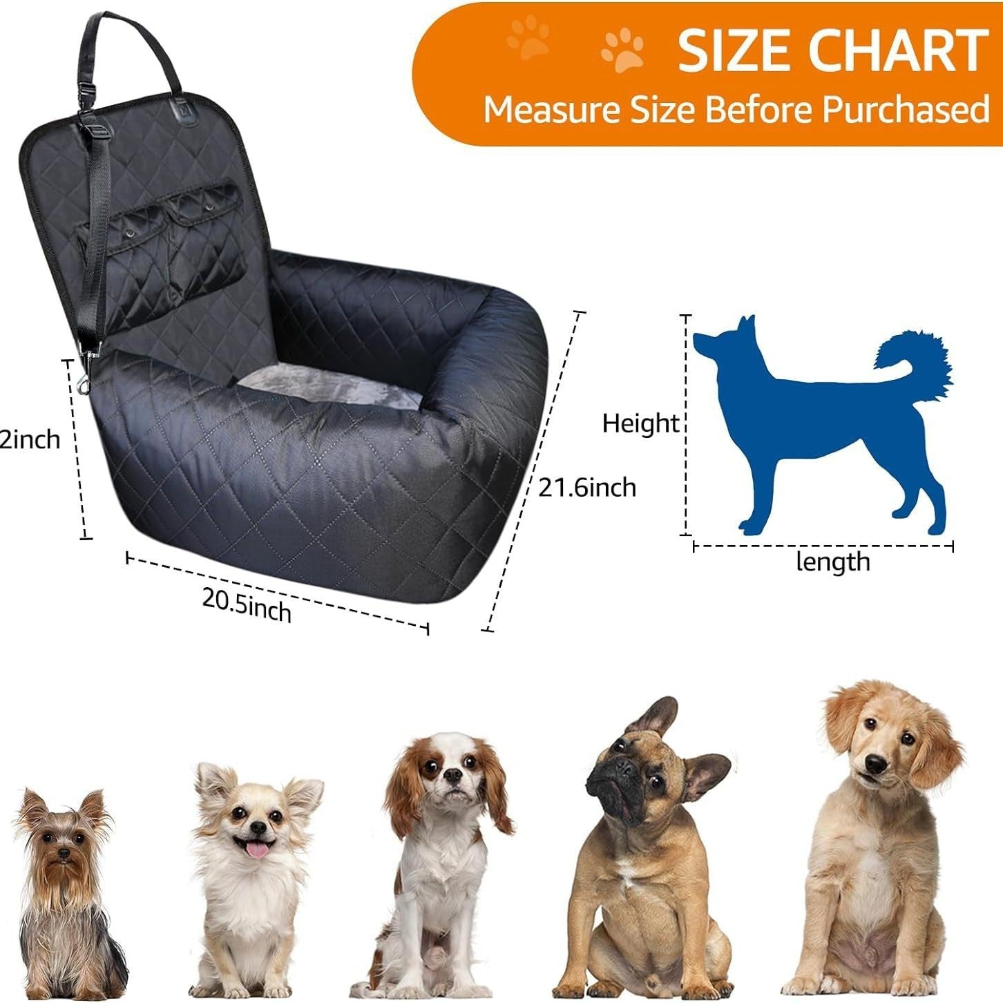 Waterproof Pet Car Seat Cover – Comfy & Safe Travel