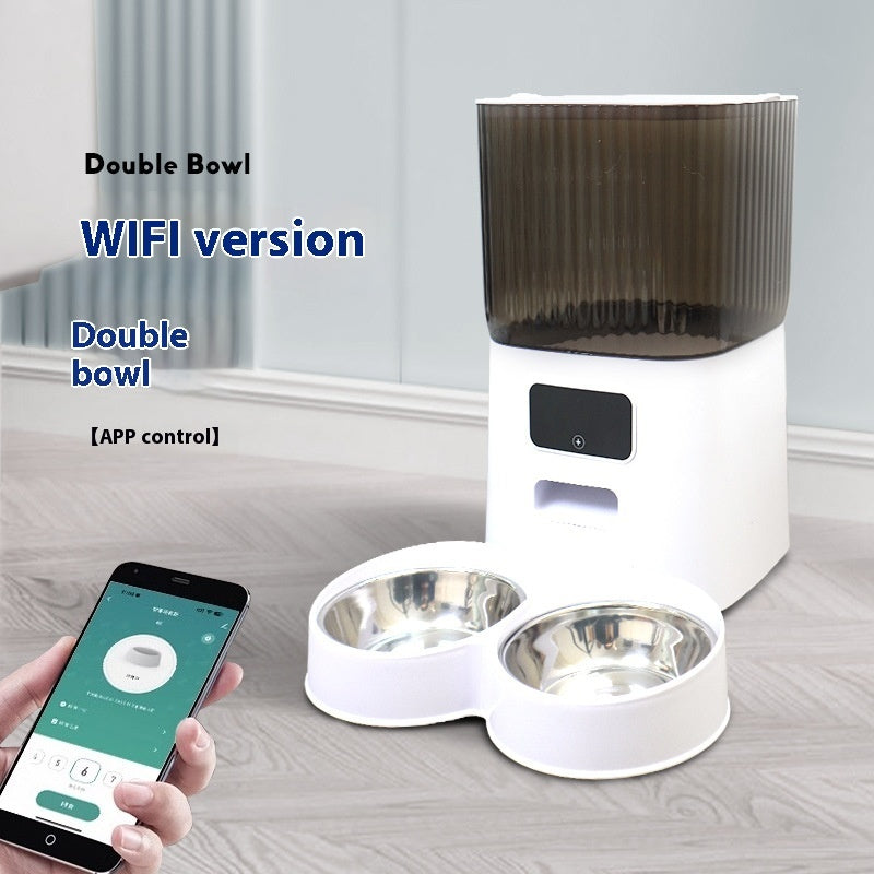Feed Your Pet on Time – 5L Auto Feeder Magic!