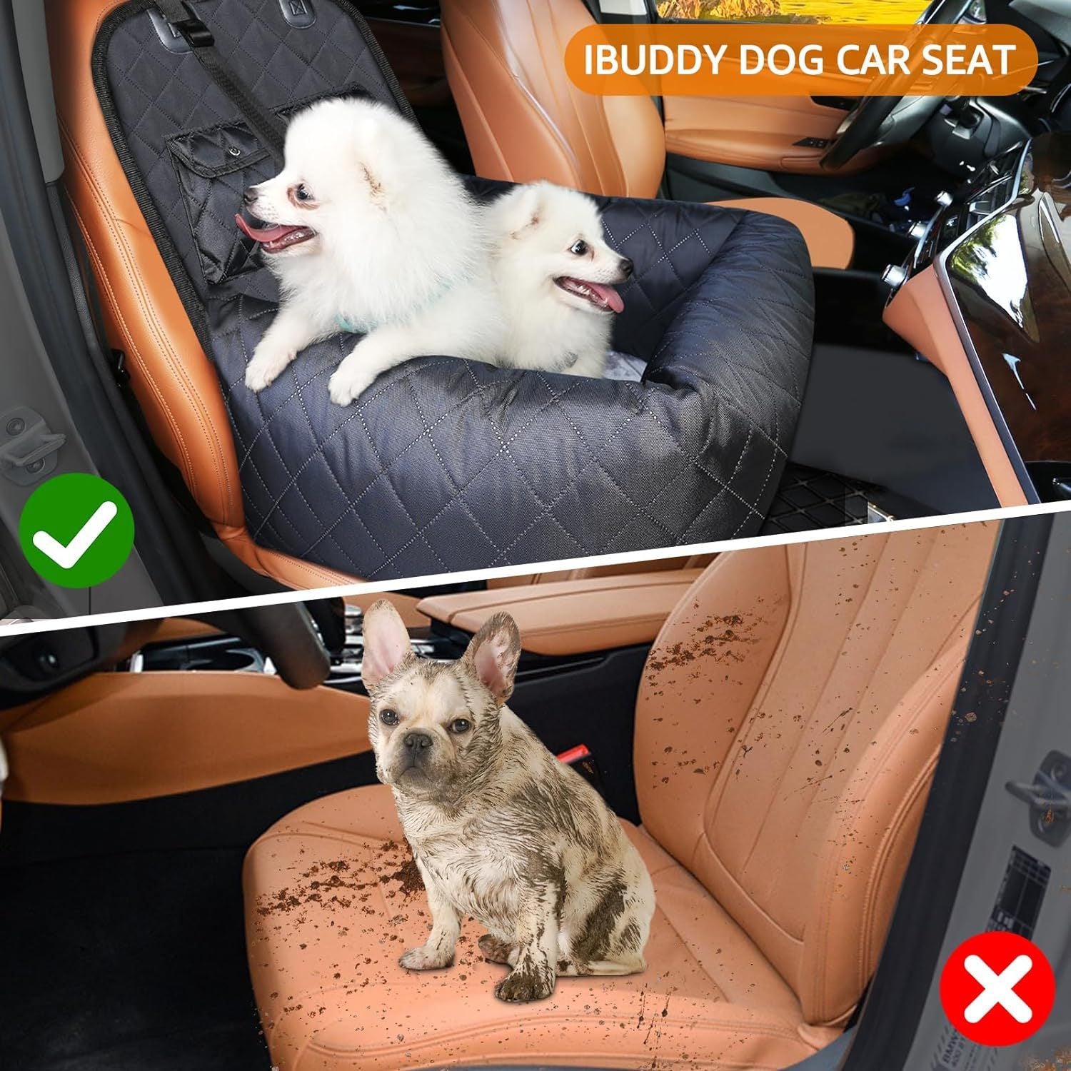 Waterproof Pet Car Seat Cover – Comfy & Safe Travel